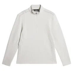 J.Lindeberg Tröjor Herr-Vinnie Quarter Zip Mid Layer Barely-Blue