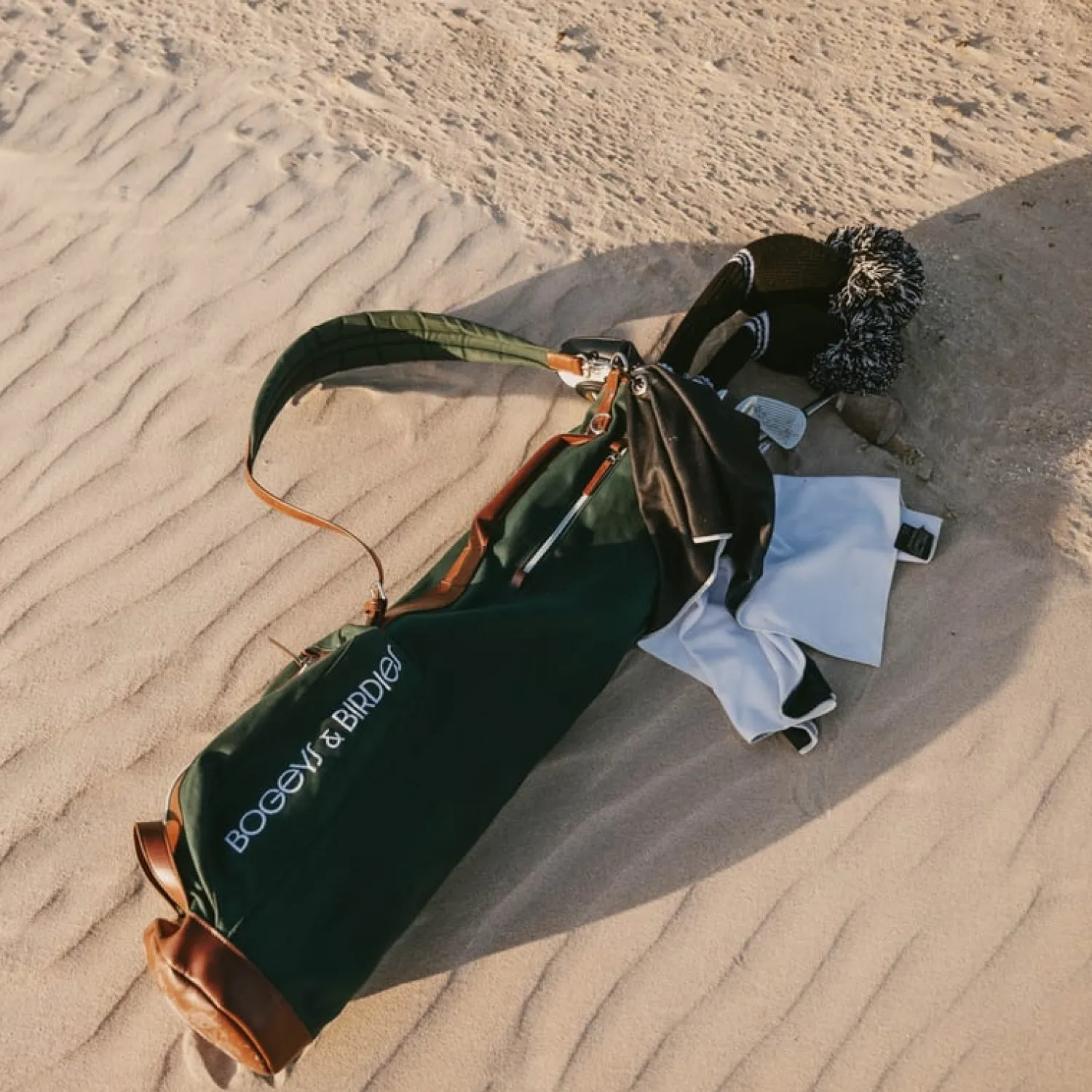 Bogeys & Birdies Pencilbagar-Vintage Sunday Carry Bag Grön Vit Grön/Vit