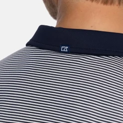 Cutter & Buck Pikétröjor Herr-Virtue Polo Stripes Blå Navy (580)