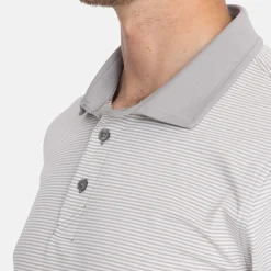 Cutter & Buck Pikétröjor Herr-Virtue Polo Stripes Silver Silver (94)