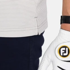 Cutter & Buck Pikétröjor Herr-Virtue Polo Stripes Silver Silver (94)