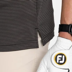 Cutter & Buck Pikétröjor Herr-Virtue Polo Stripes Svart Svart (99)