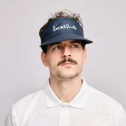 Local Rule Kepsar-Visor Italic Logo Blå Navy