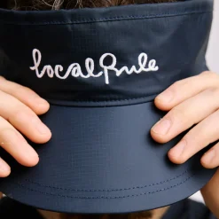 Local Rule Kepsar-Visor Italic Logo Blå Navy