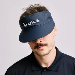 Local Rule Kepsar-Visor Italic Logo Blå Navy