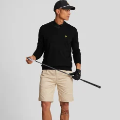 Lyle & Scott Tröjor Herr-V-Neck Merino Blend Svart Jet Black (Z865)