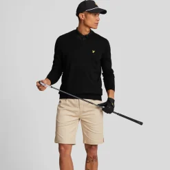 Lyle & Scott Tröjor Herr-V-Neck Merino Blend Svart Jet Black (Z865)