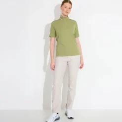 Abacus Pikétröjor Dam-W Aloha Uv Halfsleeve Grön 508-Linden