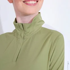 Abacus Pikétröjor Dam-W Aloha Uv Halfsleeve Grön 508-Linden