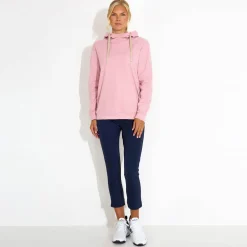 Abacus Tröjor Dam-W Banff Hoodie 879-Dusty-Pink