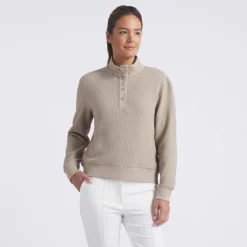 Puma Tröjor Dam-W Boulder 1/2 Snap Pullover Ice-Coffee