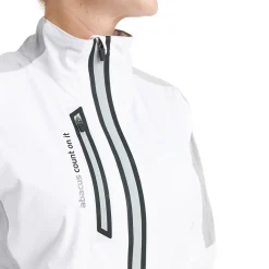 Abacus Regnjackor Dam-W Bounce Jacket Vit 189-White-Lt.Grey