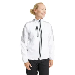 Abacus Regnjackor Dam-W Bounce Jacket Vit 189-White-Lt.Grey