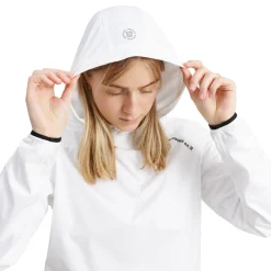 Abacus Regnjackor Dam-W Bounce Waterproof Hoodie Vit 100-White