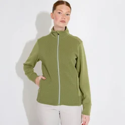 Abacus Tröjor Dam-W Carden Midlayer Jkt Grön 508-Linden
