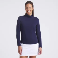 Puma Tröjor Dam-W Charlotte Modalon Ls Top Deep-Navy