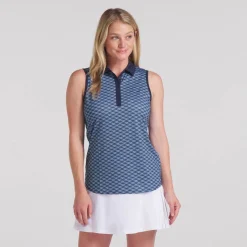 Puma Pikétröjor Dam-W Cloudspun Scallop Sl Deep-Navy