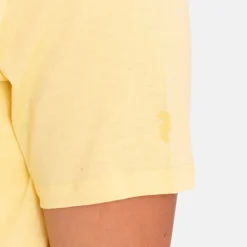 Peak Performance Pikétröjor Dam-W Explore Logo Tee Mellow-Yellow