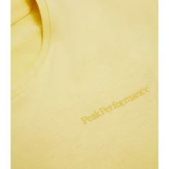Peak Performance Pikétröjor Dam-W Explore Logo Tee Mellow-Yellow