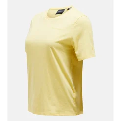 Peak Performance Pikétröjor Dam-W Explore Logo Tee Mellow-Yellow