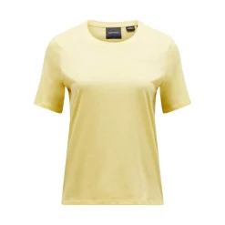Peak Performance Pikétröjor Dam-W Explore Logo Tee Mellow-Yellow