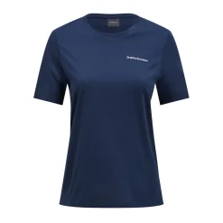 Peak Performance Pikétröjor Dam-W Explore Logo Tee Blue-Shadow