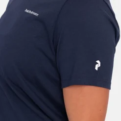 Peak Performance Pikétröjor Dam-W Explore Logo Tee Blue-Shadow