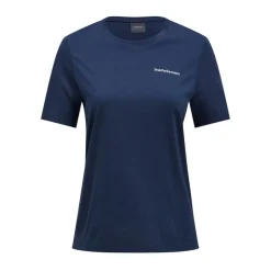 Peak Performance Pikétröjor Dam-W Explore Logo Tee Blue-Shadow