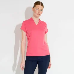 Abacus Pikétröjor Dam-W Hammel Recycled Cupsleeve 410-Lipstick