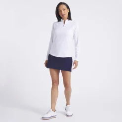 Puma Tröjor Dam-W Houndstooth 1/4 Zip White-Glow