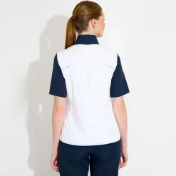 Abacus Jackor Dam-W Lanark Stretch Windshirt Vit 193-White-Navy