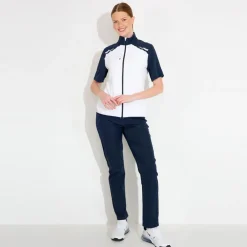 Abacus Jackor Dam-W Lanark Stretch Windshirt Vit 193-White-Navy