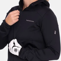 Peak Performance Tröjor Dam-W Light Zip Hood Svart Black