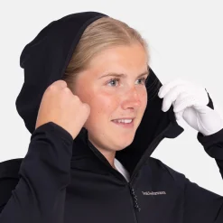 Peak Performance Tröjor Dam-W Light Zip Hood Svart Black