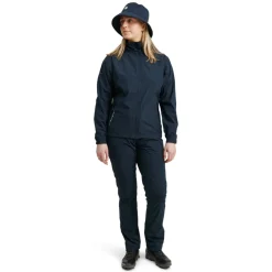 Abacus Regnjackor Dam-W Links Stretch Blå 300-Navy