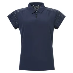 Abacus Pikétröjor Dam-W Manga Cupsleeve Blå 300-Navy