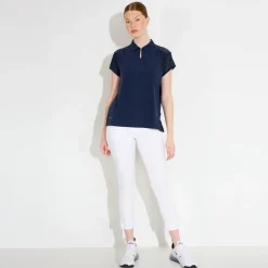 Abacus Pikétröjor Dam-W Manga Cupsleeve Blå 300-Navy