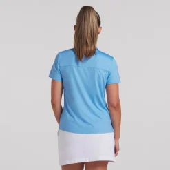 Puma Pikétröjor Dam-W Mattr Animal Deboss Ss Team-Light-Blue