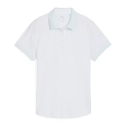 Puma Pikétröjor Dam-W Mattr Jacquard Stripe Ss White-Glow