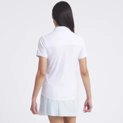 Puma Pikétröjor Dam-W Mattr Jacquard Stripe Ss White-Glow