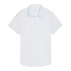 Puma Pikétröjor Dam-W Mattr Jacquard Stripe Ss White-Glow