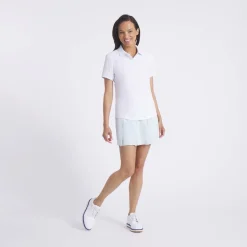 Puma Pikétröjor Dam-W Mattr Jacquard Stripe Ss White-Glow