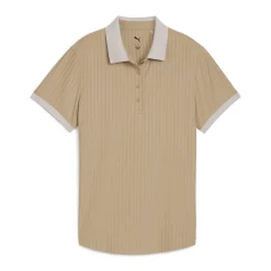 Puma Pikétröjor Dam-W Mattr Jacquard Stripe Ss Ice-Coffee