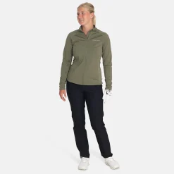 Bogeys & Birdies Tröjor Dam-W Mid Layer Full-Zip 2.0 Leaf Clover Green