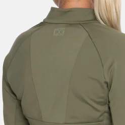 Bogeys & Birdies Tröjor Dam-W Mid Layer Full-Zip 2.0 Leaf Clover Green