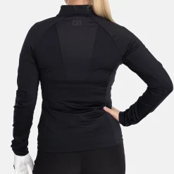 Bogeys & Birdies Tröjor Dam-W Mid Layer Full-Zip 2.0 Svart Black