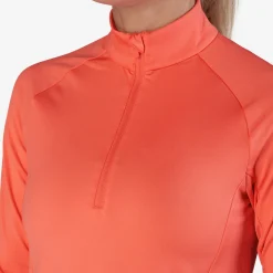 Bogeys & Birdies Tröjor Dam-W Mid Layer LS Zip Röd Coral
