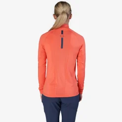 Bogeys & Birdies Tröjor Dam-W Mid Layer LS Zip Röd Coral