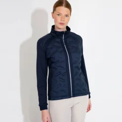 Abacus Jackor Dam-W Portrush Hybrid Jacket Blå 300-Navy