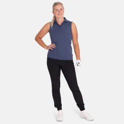 Abacus Pikétröjor Dam-W Prestwick Recycled Sleeveless 311-Steelblue